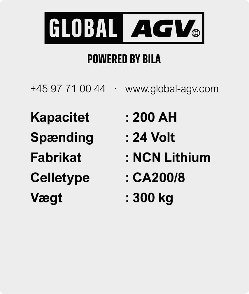 AGV/200AH - Kapacitet 200AH