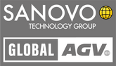 AGV/S285 Hvid, udskåret AGV logo + Sanovo