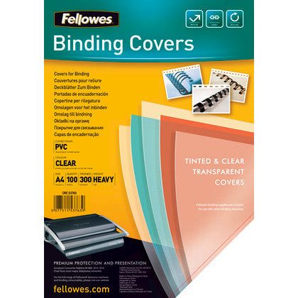 FELLOWES PLASTFORSIDE A4 300 MIC MAT 100 STK.