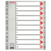 ESSELTE REGISTER A4 MAXI 1-10 GRÅ