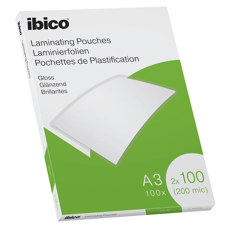LAMINERINGSLOMME IBICO A3 100 MIC 100 STK/PAK
